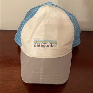 Patagonia Light Blue and Cream Cap